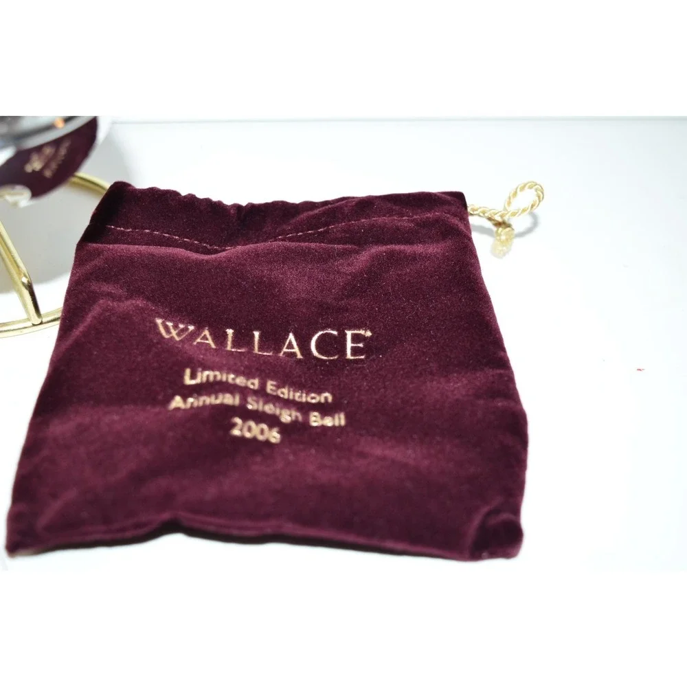 Wallace Silversmiths 2006 Silver Plate Sleigh Bell Ornament 36th Edition